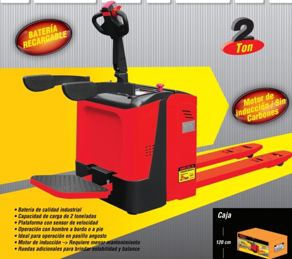 Traspaleta Eléctrica Capacidad 2 Ton