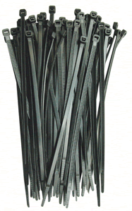 CINCHOS PLASTICO 2.5X190 mm 100 PIEZAS BLANCO