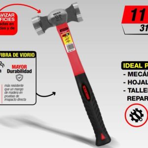 Martillo para laminero,Cercador con mango de Fibra de Vidrio